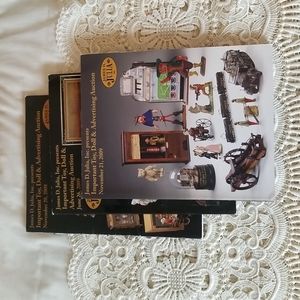 James D Julia inc. 3 Books, catalogs, magazine toy doll and advertising